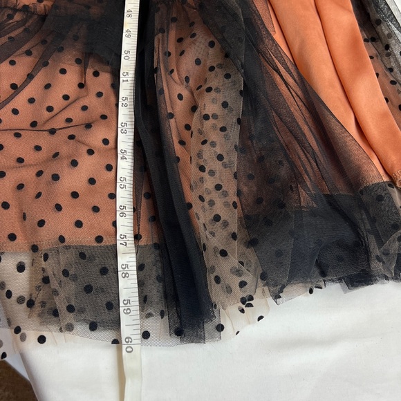 Giffniseti NWT Mesh Polkadot Whimsygoth Witchy Fairy Black Cream FlowyMaxi Dress - Picture 13 of 15